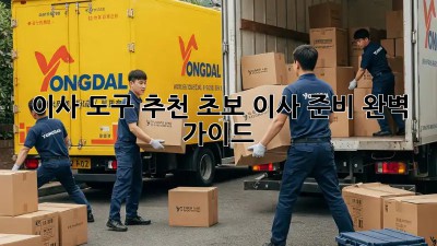 이사 도구 추천: 초보 이사 준비 완벽 가이드